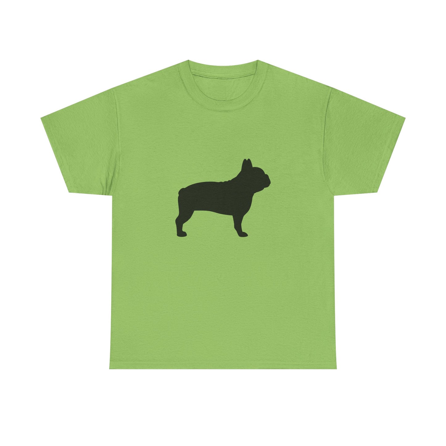 French Bulldog Silhouette Unisex Heavy Cotton Tee, Pet Lover’s Gift, Casual Wear, Animal Merchandise, Dog Owner T-Shirt