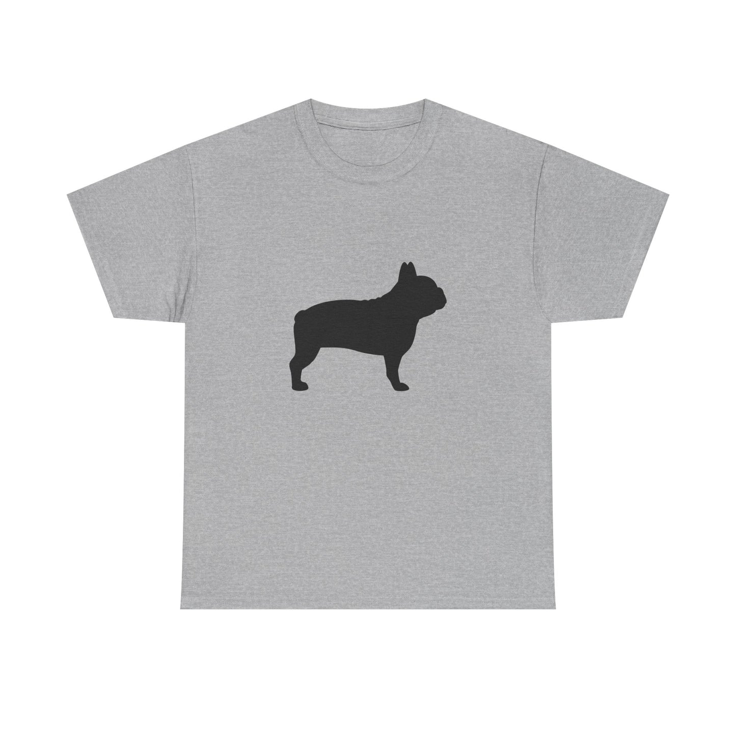 French Bulldog Silhouette Unisex Heavy Cotton Tee, Pet Lover’s Gift, Casual Wear, Animal Merchandise, Dog Owner T-Shirt