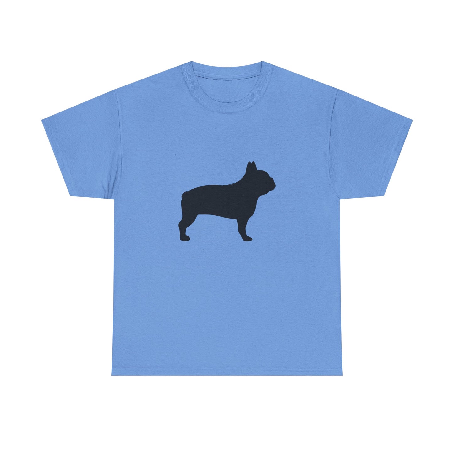 French Bulldog Silhouette Unisex Heavy Cotton Tee, Pet Lover’s Gift, Casual Wear, Animal Merchandise, Dog Owner T-Shirt