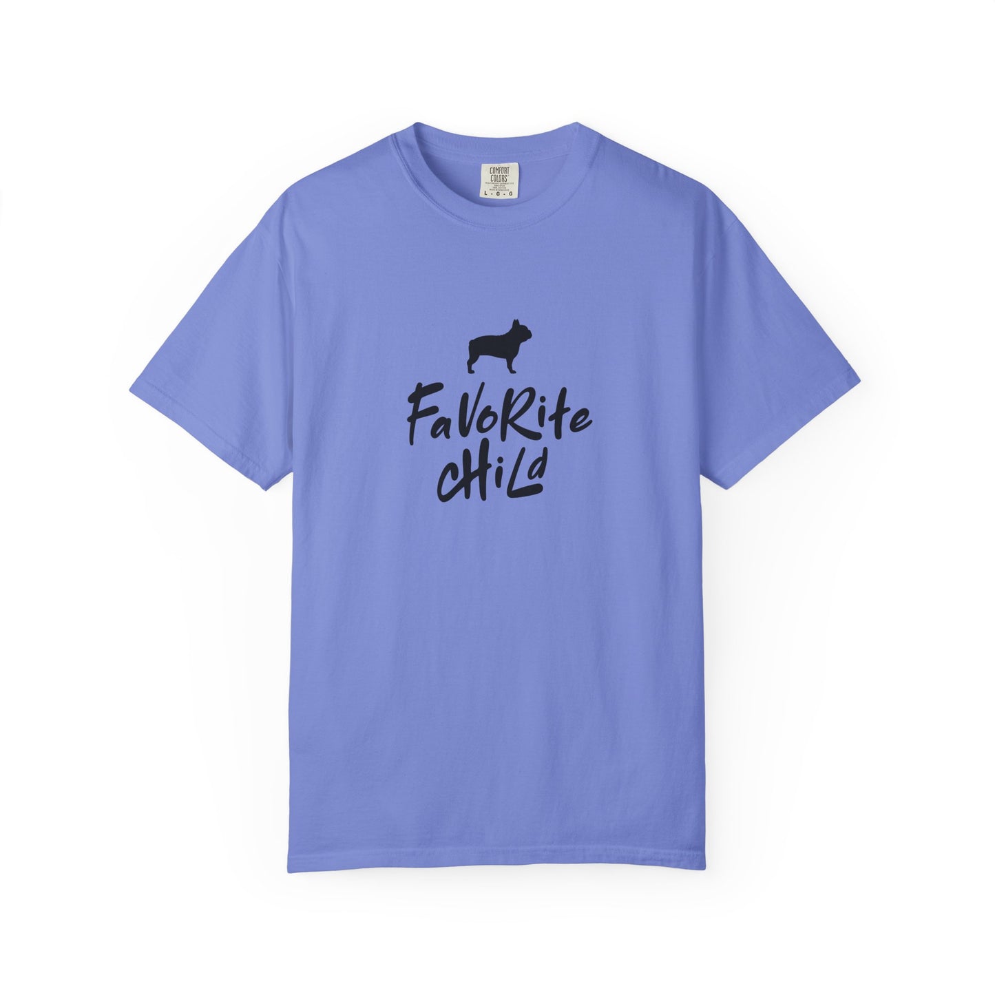 Favorite Child Unisex T-Shirt, French Bulldog, Casual Gift, Pet Lover Apparel, Birthday, Dog Mom, Dog Dad,Pet Parent