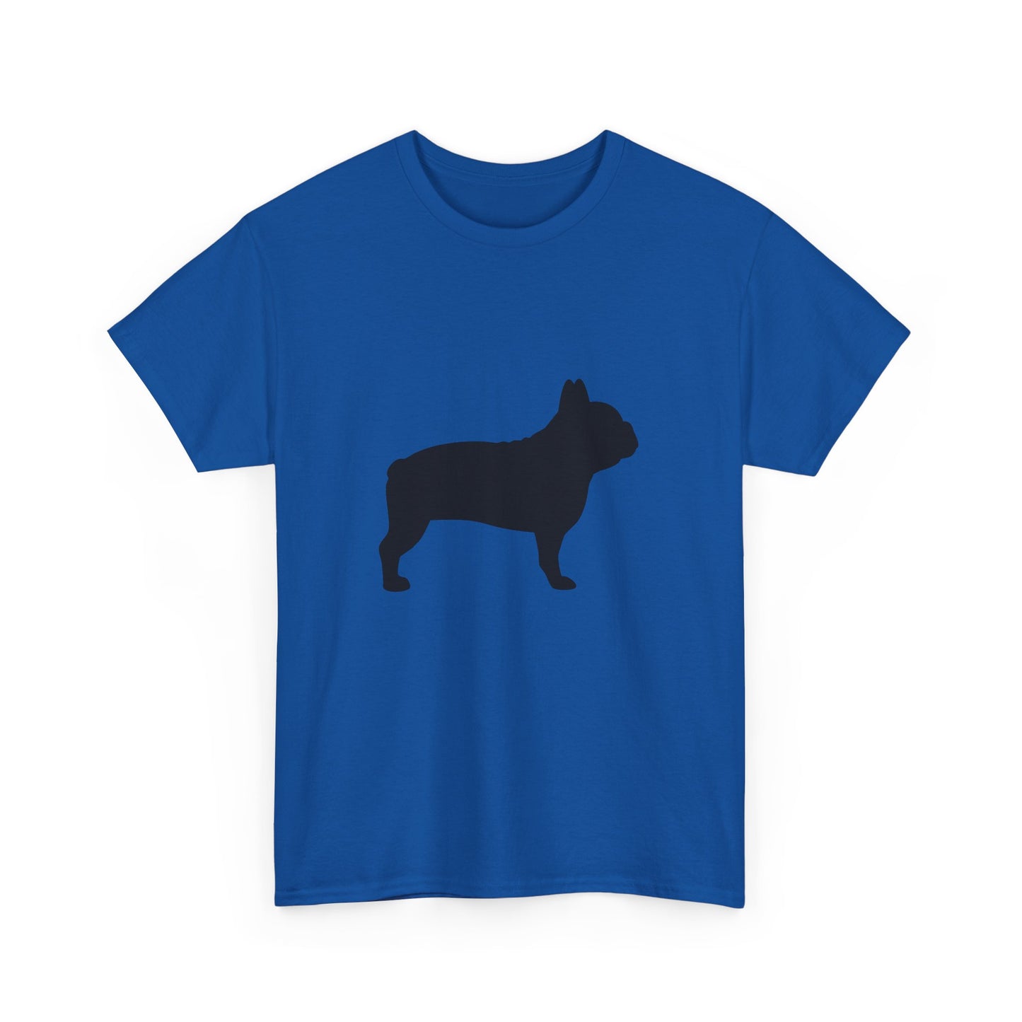 French Bulldog Silhouette Unisex Heavy Cotton Tee, Pet Lover’s Gift, Casual Wear, Animal Merchandise, Dog Owner T-Shirt