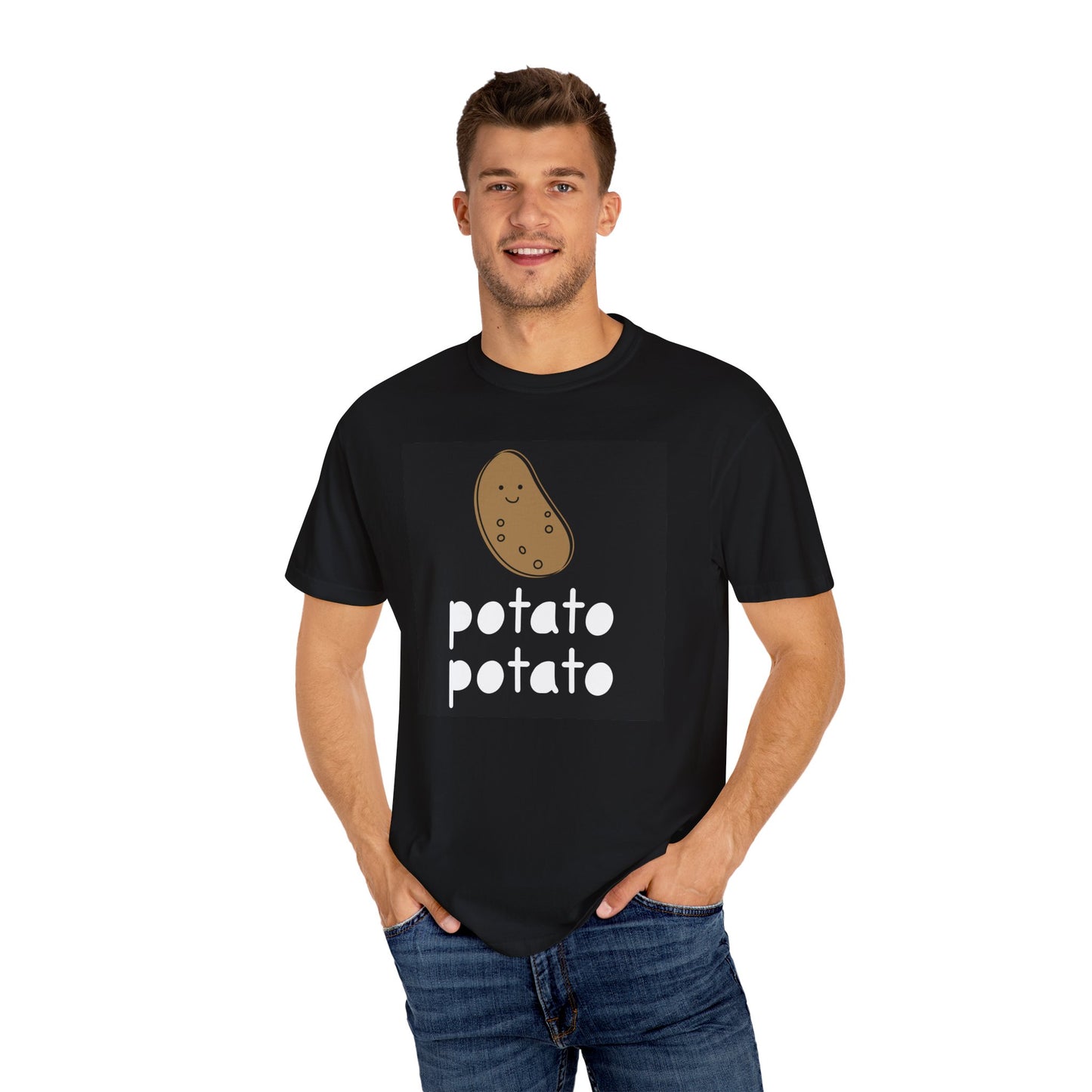 Funny Potato Graphic T-Shirt | Unisex Humor Tee, Cute Food Shirt, Casual Wear, Gift for Foodies, Quirky Apparel