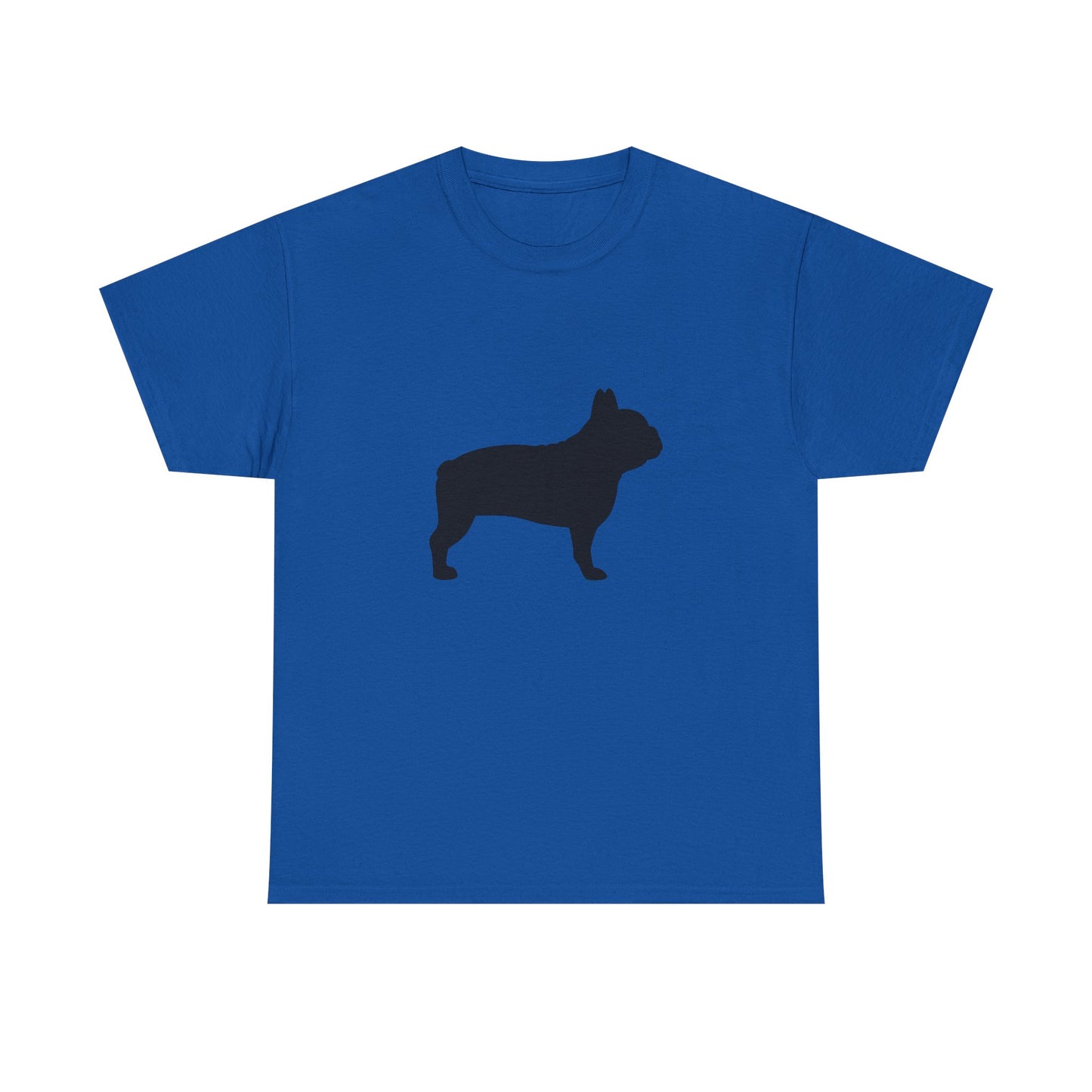 French Bulldog Silhouette Unisex Heavy Cotton Tee, Pet Lover’s Gift, Casual Wear, Animal Merchandise, Dog Owner T-Shirt