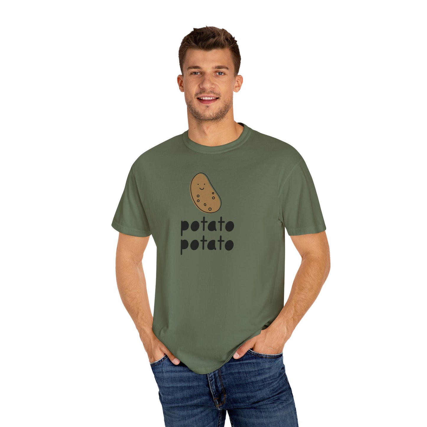 Funny Potato Graphic T-Shirt | Unisex Humor Tee, Cute Food Shirt, Casual Wear, Gift for Foodies, Quirky Apparel