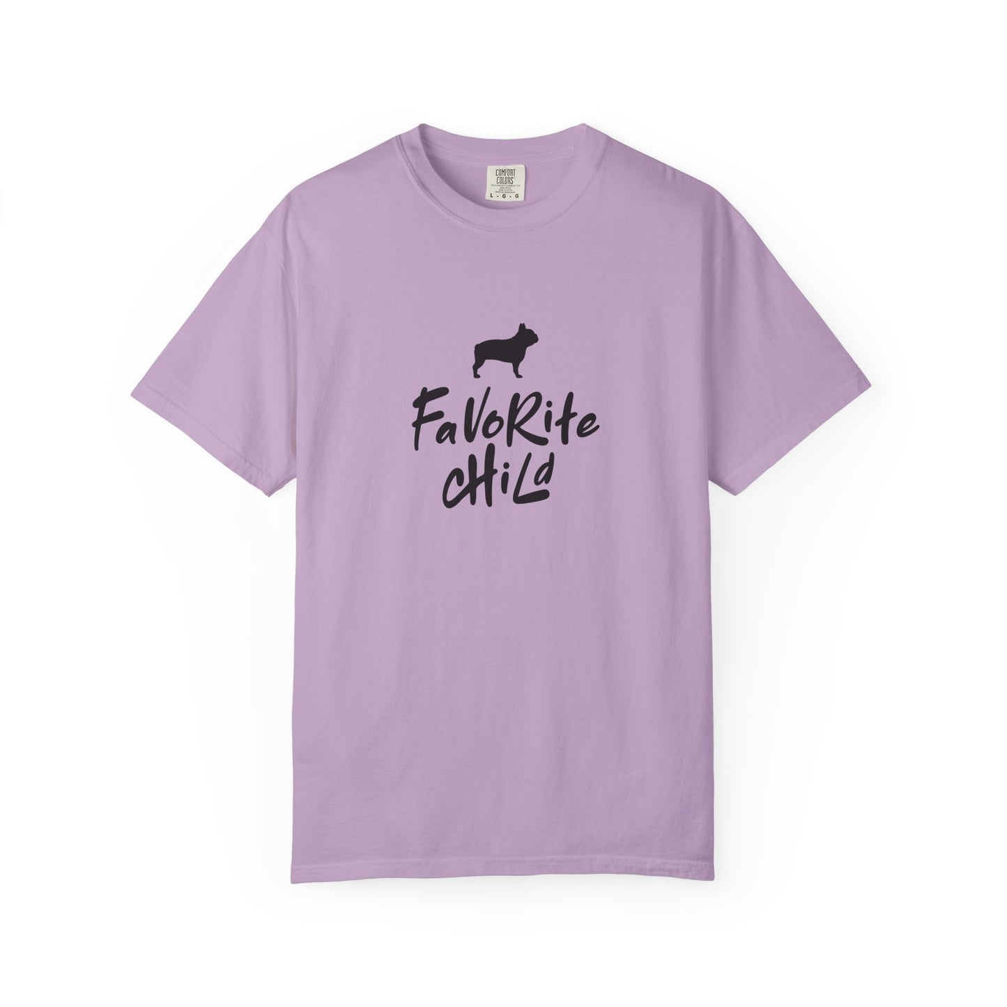 Favorite Child Unisex T-Shirt, French Bulldog, Casual Gift, Pet Lover Apparel, Birthday, Dog Mom, Dog Dad,Pet Parent