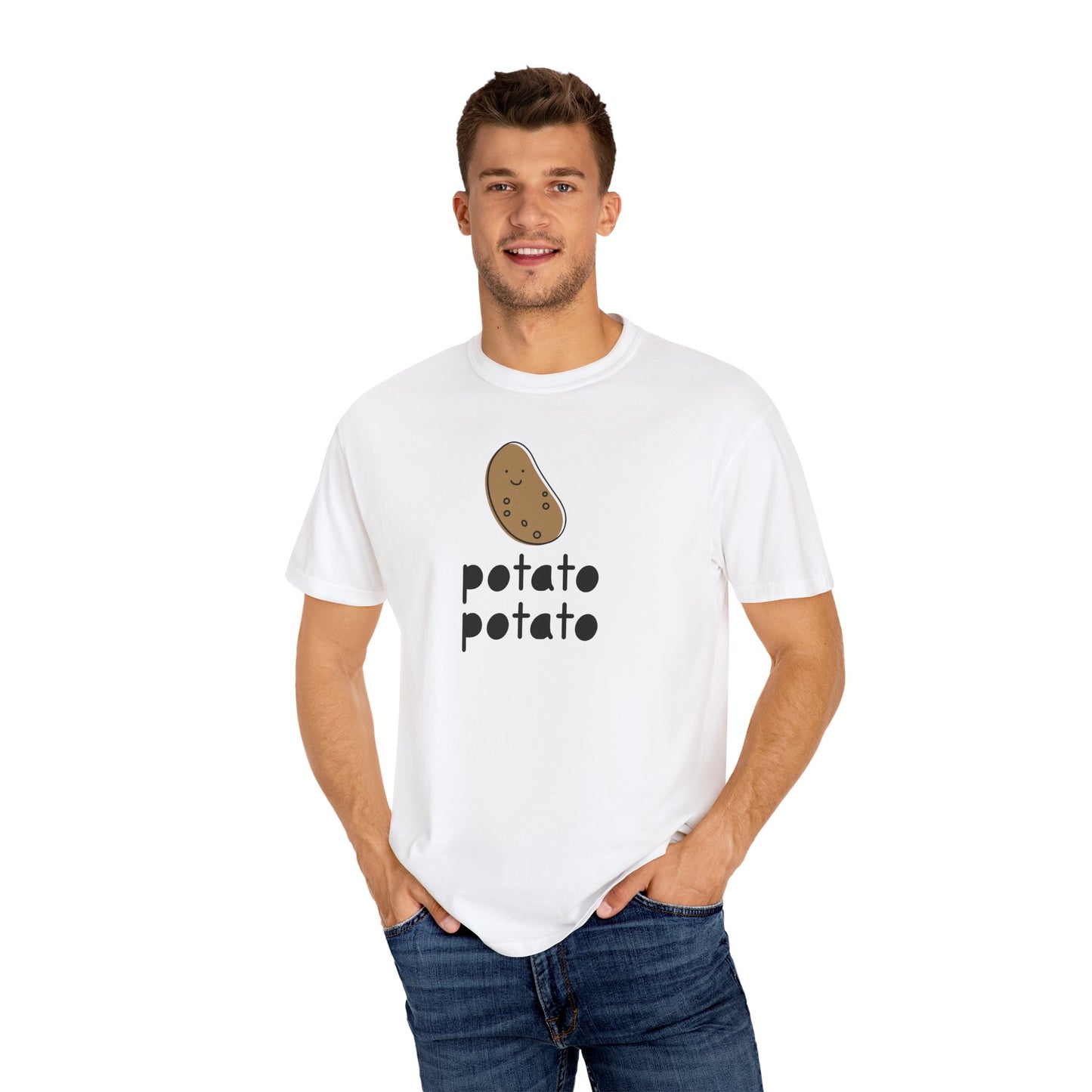 Funny Potato Graphic T-Shirt | Unisex Humor Tee, Cute Food Shirt, Casual Wear, Gift for Foodies, Quirky Apparel